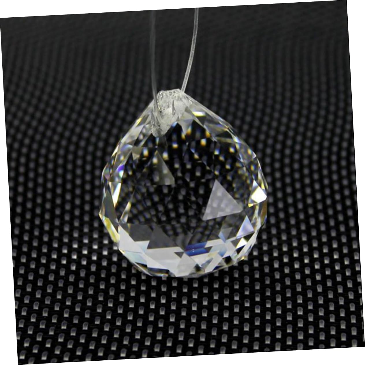 Happyyami Rainbow Crystal Ball Pendants Chandelier Crystal Strands for Wedding and