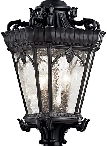 Miniatura 2 de Bailey Street Home 3 postes de luz de 27 pulgadas de alto por 11.75 pulgadas de ancho con textura, negro, tradicional, para exteriores,