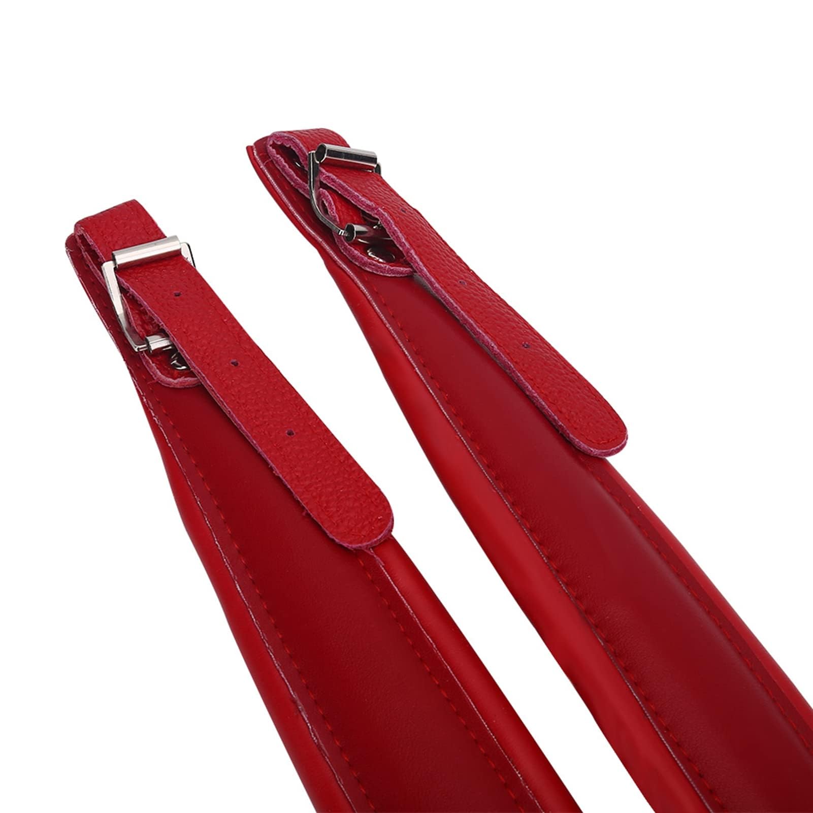 LiebeWH Tracolle per Fisarmonica Tracolle Regolabili per Fisarmonica in Pelle PU Set Cinghie per Fisarmonica Resistenti All'usura Multi Colori Impermeabili (Rosso)