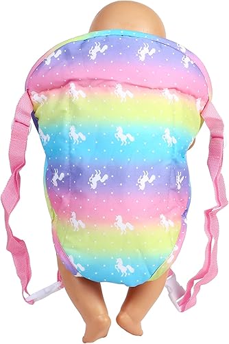 Miniatura 7 de SOTOGO Mochila transportadora de muñecas para muñecas americanas de 15 a 18 pulgadas