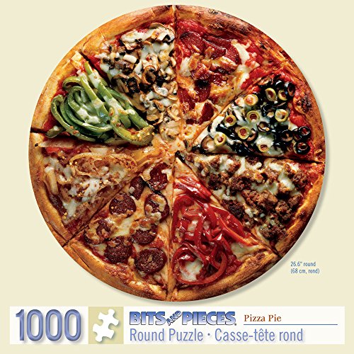 Image of Bits and Pieces-Pizza Pie - 1000 Piece Round Jigsaw Puzzle