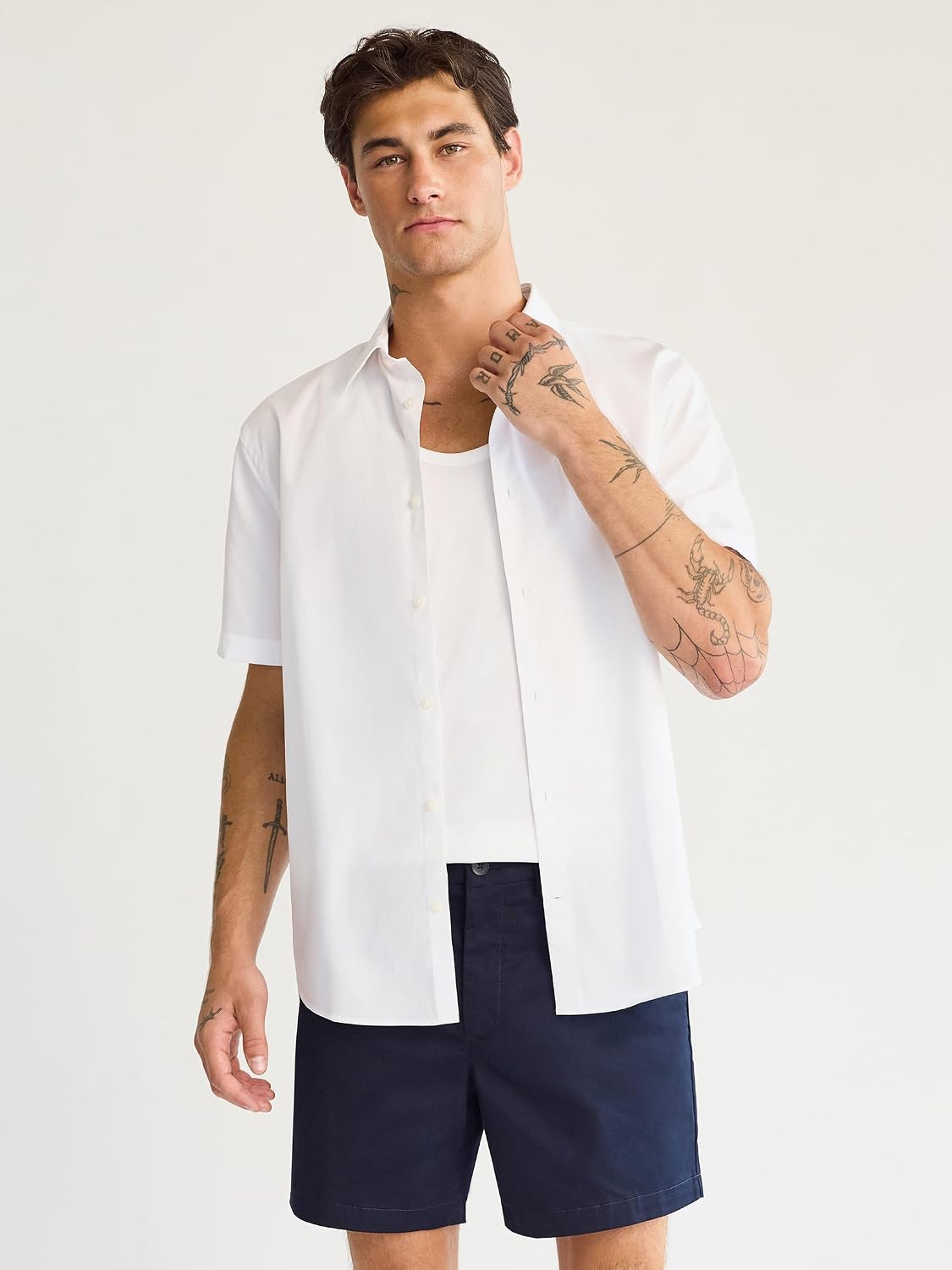 EXPRESS Men's Short Sleeve 1MX Shirt Solid