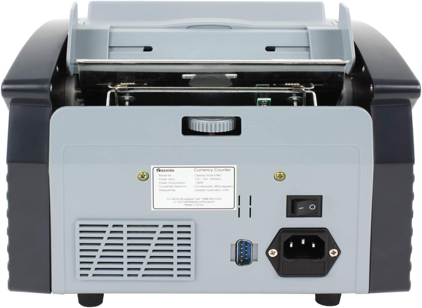 Cassida 5520 UV/MG - USA Money Counter with ValuCount, UV/MG/IR Counterfeit Detection, Add and Batch Modes - Large LCD Display & Fast Counting Speed 1,300 Notes/Minute