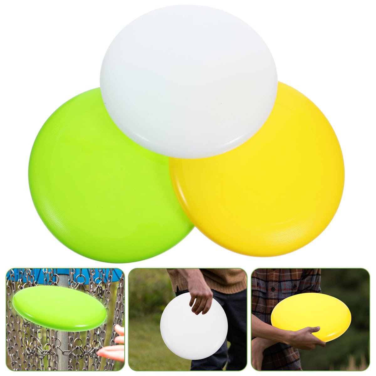 6 Stück Discgolf Starter Golfscheiben aus Strapazierfähigem Pe Disc Golf Putter Midrange Driver Leichtes Wurfgewicht für Einsteiger und Freizeitspieler im Outdoor Sport