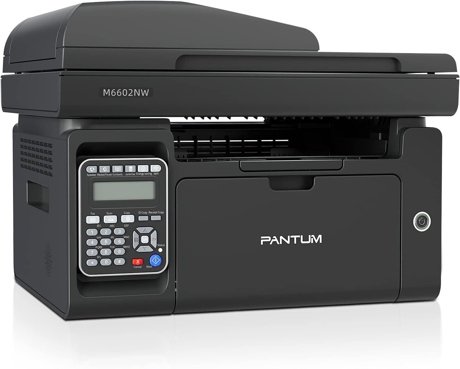 PANTUM M6602NW All-in-One Monochrome Laser Printer Copier Scanner Fax with Wireless Ethernet & USB2.0 Capabilities, 150 Pages Paper Input Capacity (V7W99B)