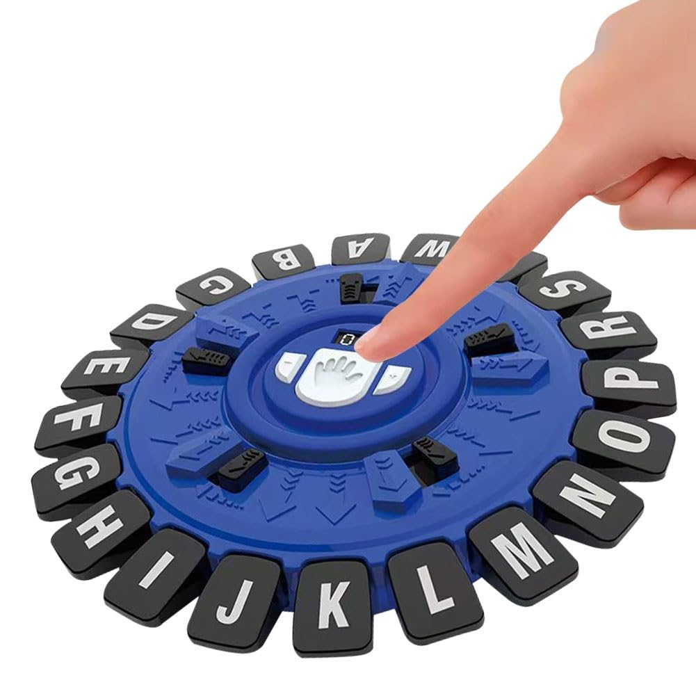 Word Game Family Board Games, Quick Thinking Letter Pressing Game, 24 Letters Pressing Games, Words Board for Kids & Adults, 2-8 Players,Christmas & Birthday Gifts