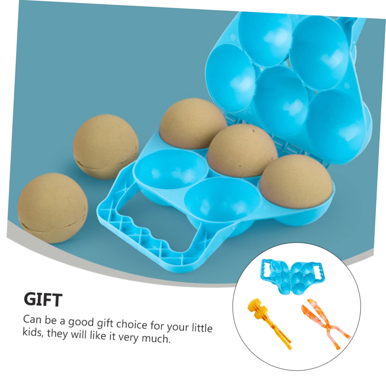 Toddmomy 3Pcs Clip Tool for Fun Outdoor Playing Prevents Frostbite Safe Plastic Material Random Colors for Family Fights Random Color