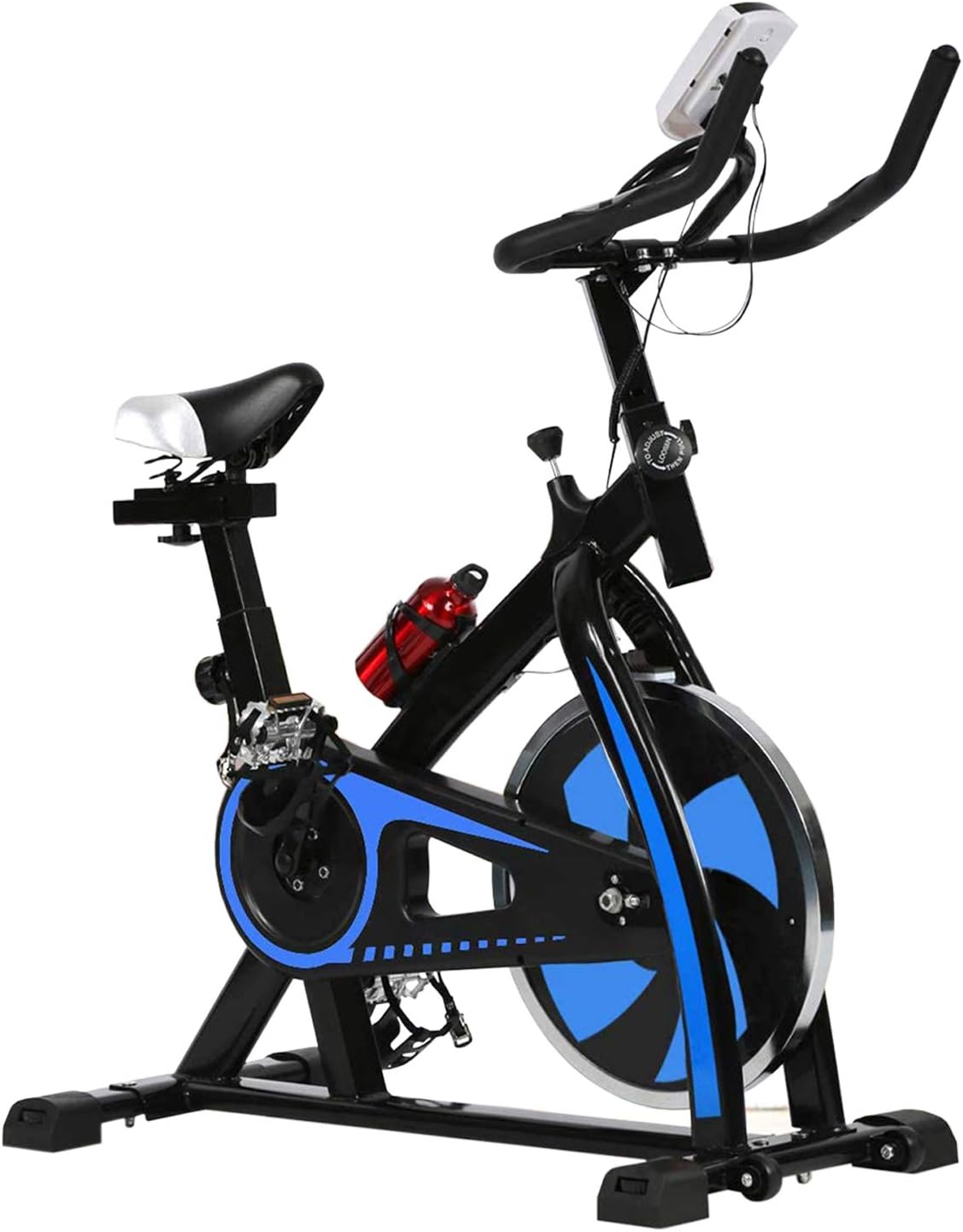 Exercise Bike Indoor Cycling Bike Stationary Bike with Adjustable Seat and Resistance, Comfortable Seat Cushion Cycle Bike for Home Cardio Workout