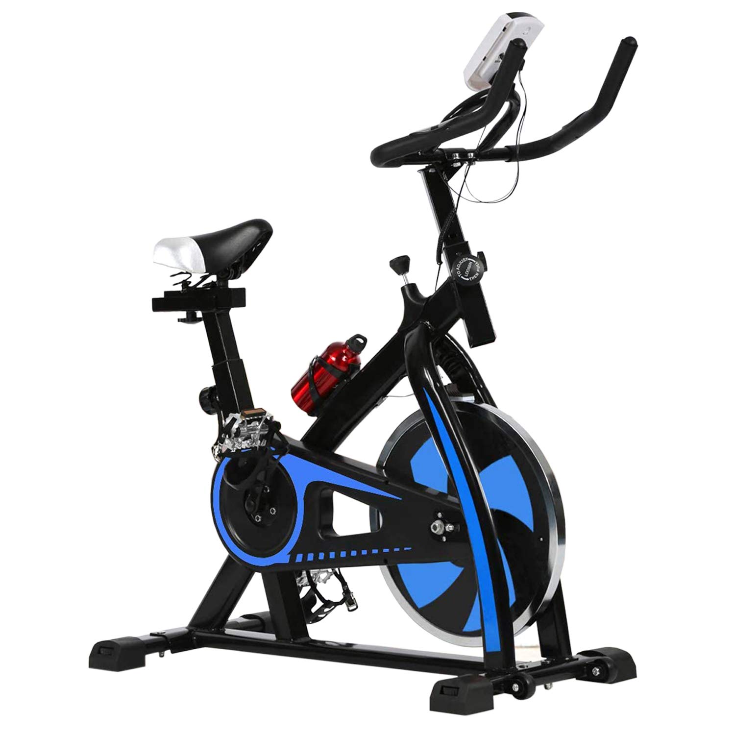 Exercise Bike Indoor Cycling Bike Stationary Bike with Adjustable Seat and Resistance, Comfortable Seat Cushion Cycle Bike for Home Cardio Workout