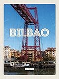 mrdeco Cartel de metal 30 x 40 cm abovedado retro Bilbao Spain Ciudad portuaria Montañas Decoración Cartel de chapa