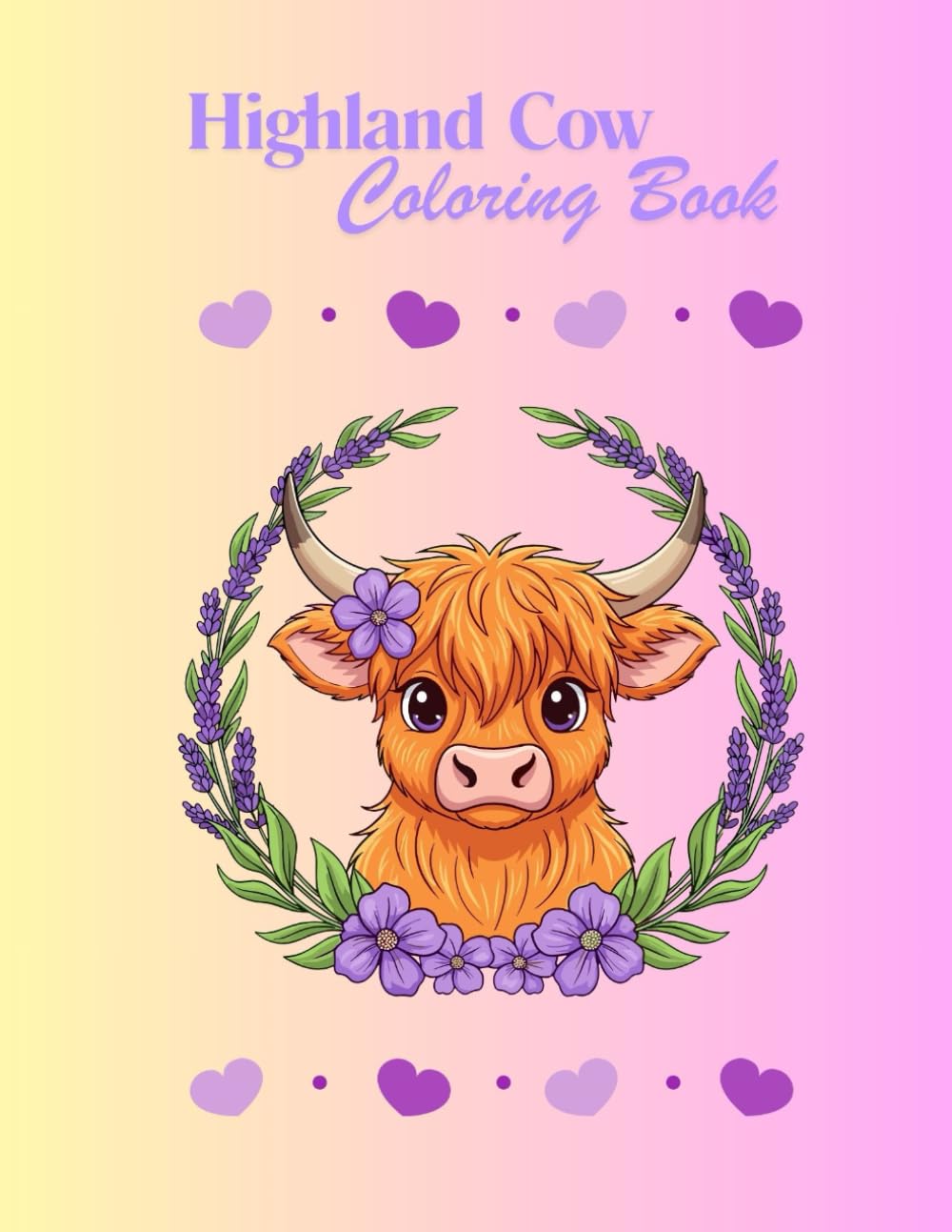 Highland Cow Coloring Book