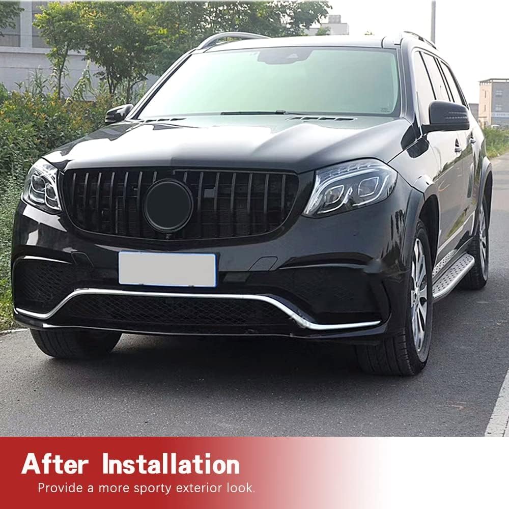 Front Hood Kidney Grill for Mercedes-Benz GLS Series X166 2016-2019 GLS350d GLS450 GLS500 GLS550 GLS63 Gloss Black Front Bumper Grille Factory Outlet