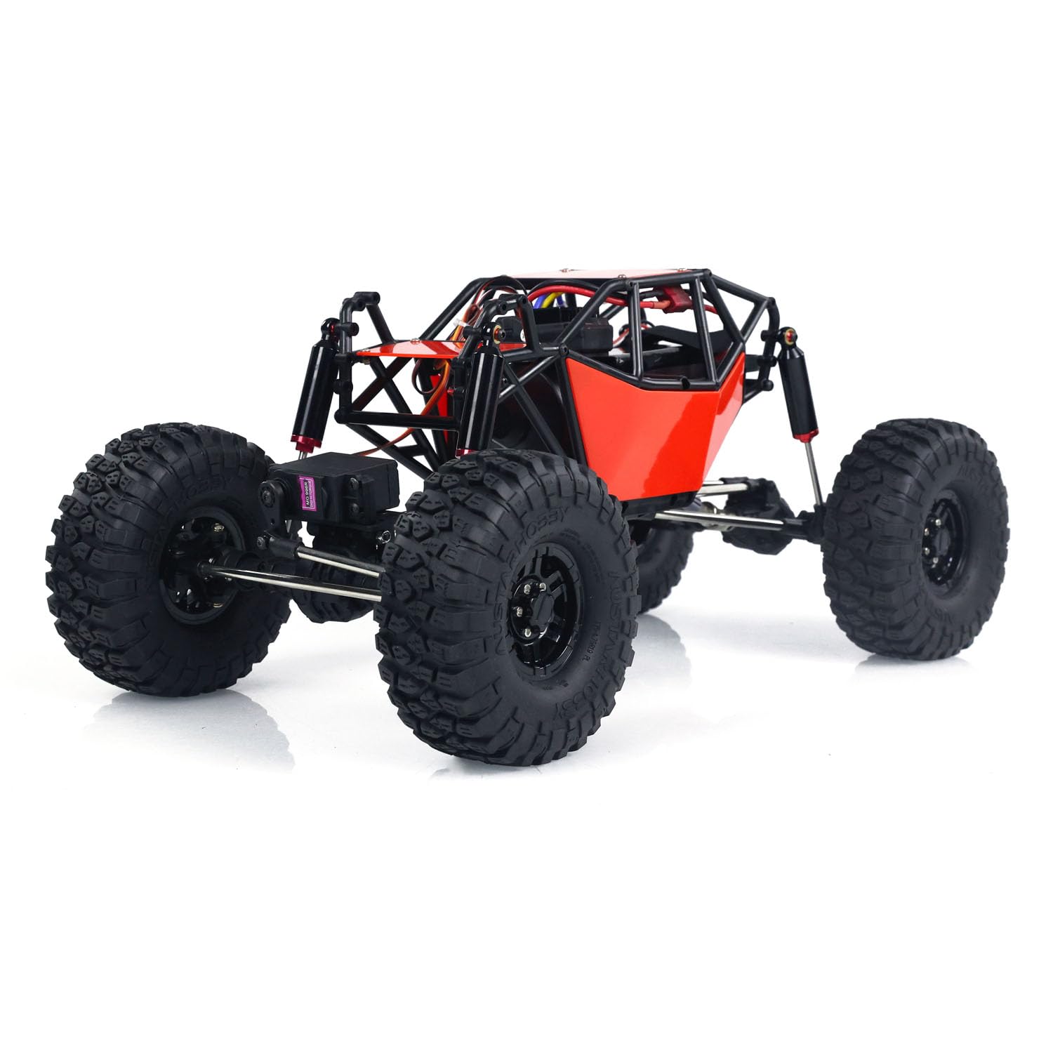 wheelfun RTR RC 1/10 8504R Off-Road Car 4 * 4 Remote Control Rock Crawler Electric Truck Top Speed 35 km/h 15KG Servo Metal Shock Absorber 2500mAh Lipo Hobby Model for Adult