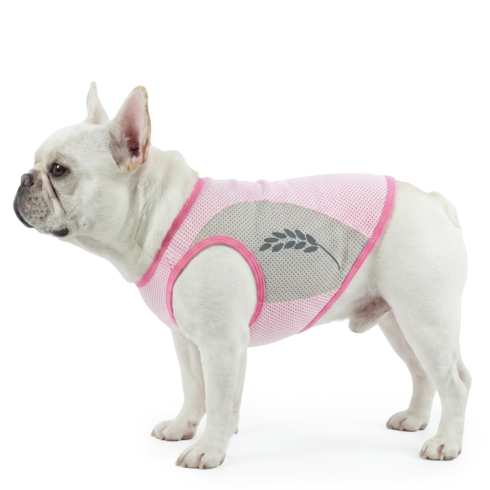 Dog Cooling Jacket, Quick-Dry Wet Coat Breathable Mesh Dog Summer Clothes Light Weight Cool Shirt With Reflective Strip(Pink, 4XL)