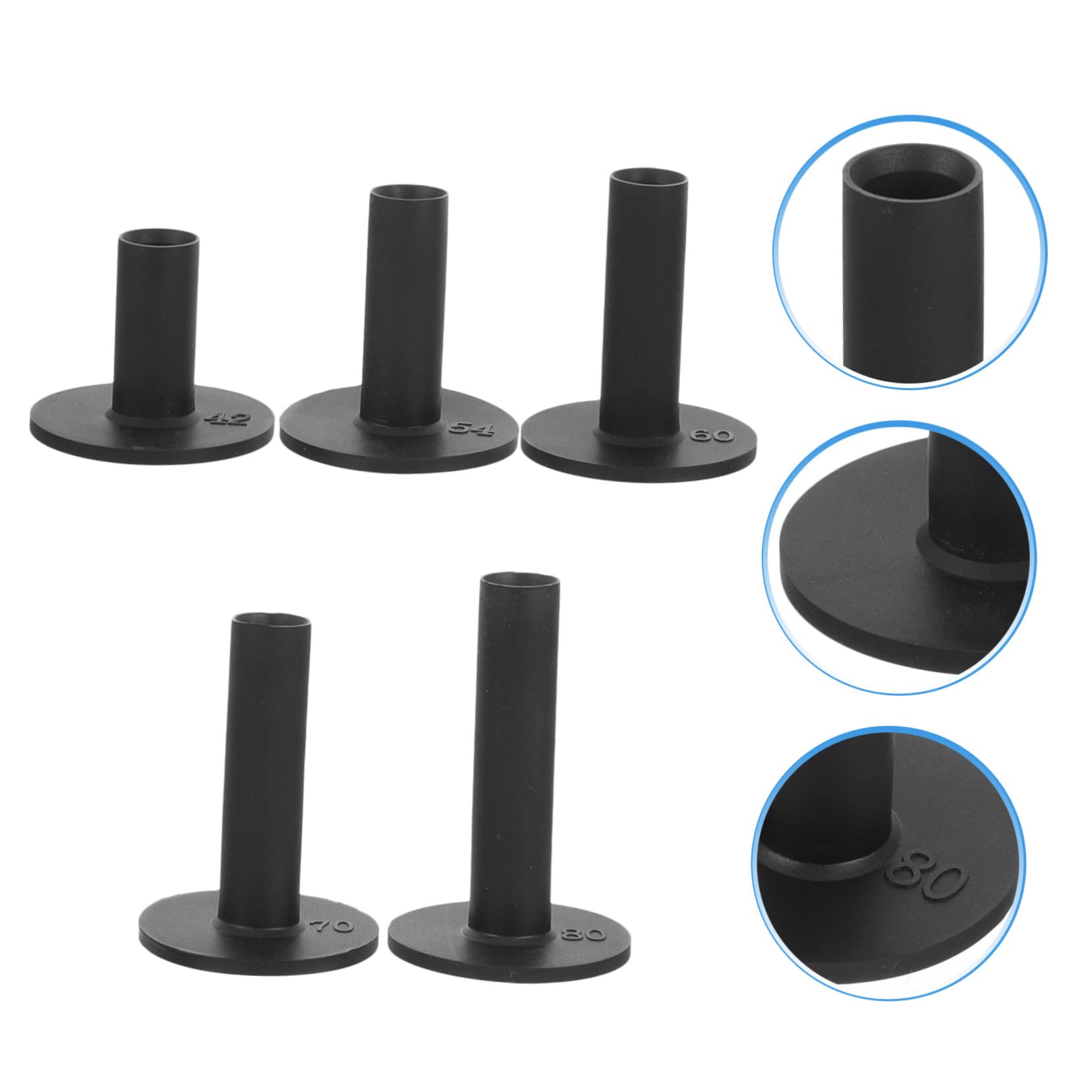 BESPORTBLE Alfileres De Golf Golfs Neto tee De Golf Ajustable Bandejas De De Golf Camisetas De Pelota De Golf Tees De Práctica De Golf Black Gel De Sílice