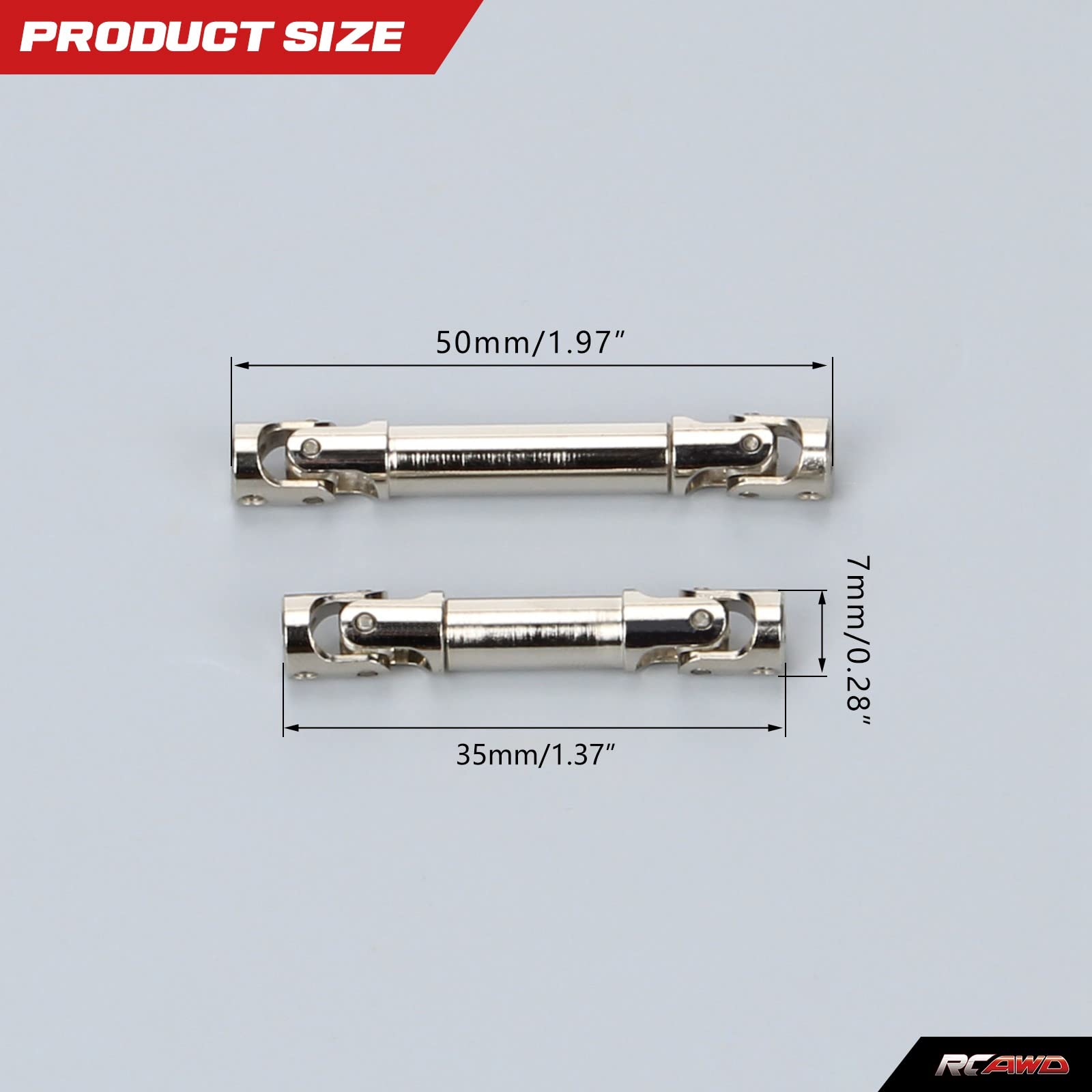 Amazon.com: RCAWD Hardened #45 Steel Center Driveshaft Set for