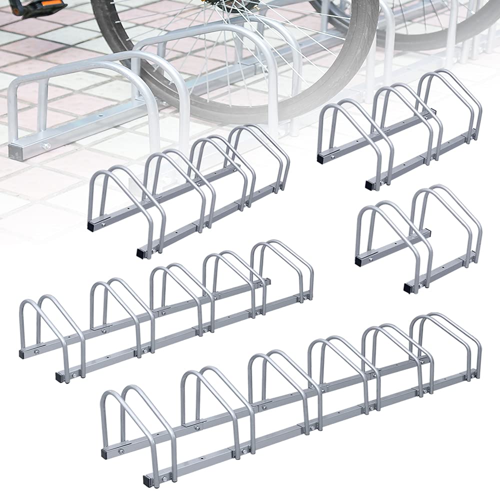 Portabicicletas Aparcamiento Portabicicletas | Soporte de rueda con soporte de pared | 3 estacionamientos para bicicletas | Adecuado para neumáticos de 35-55 mm | acero galvanizado 3 he