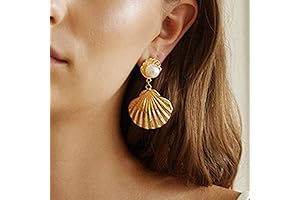 Sea Shell Charm Cowrie Earrings: Embrace the Coastal Glamour