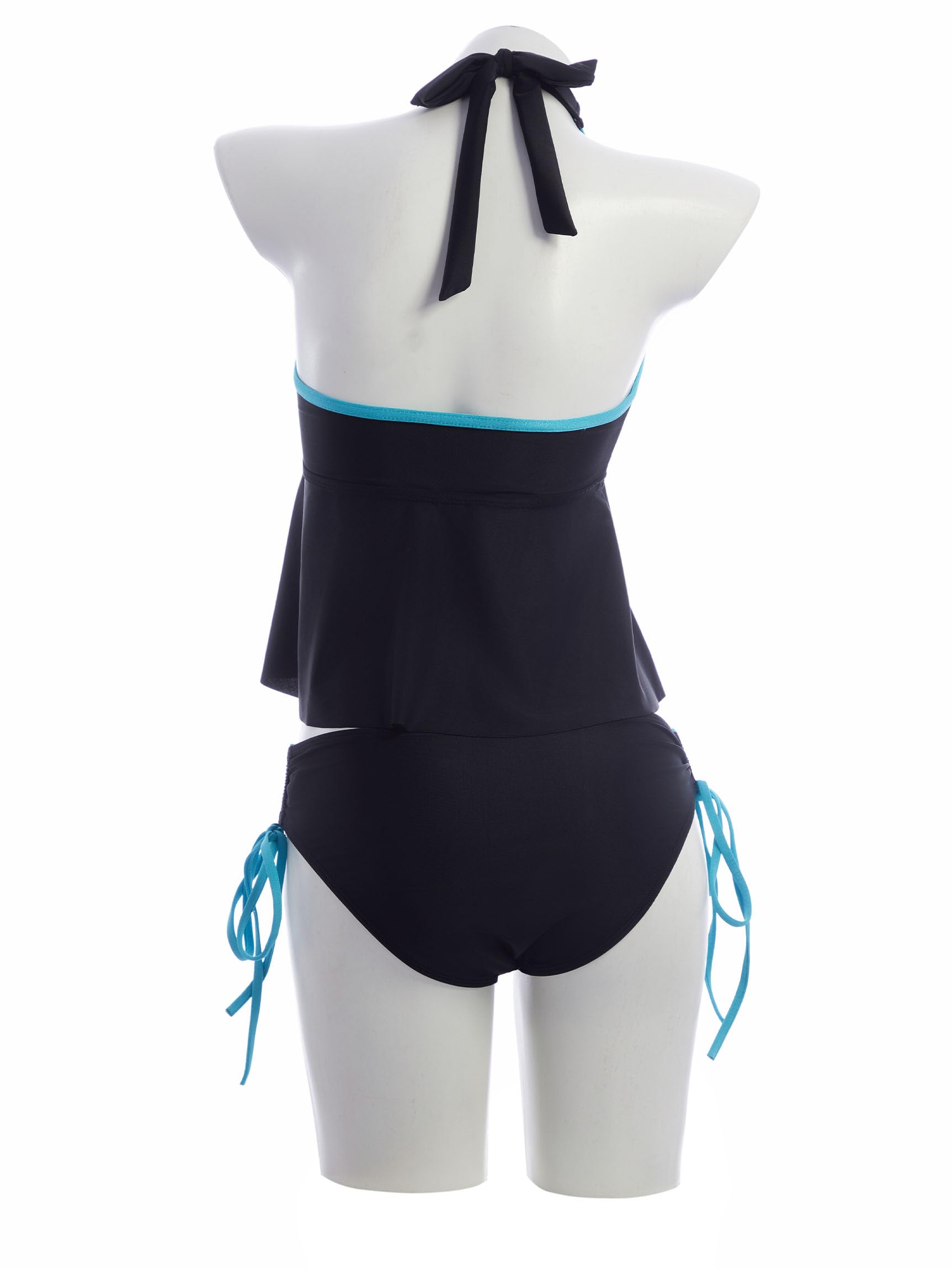 Haikyuu Traje de baño para Mujer Retro Y2K Lindo Bikini con Cuello Halter Traje de baño estético Rave
