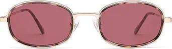 Retro Oval Sunglasses for Women Men Trendy Large Round Y2k Sunnies AP3681