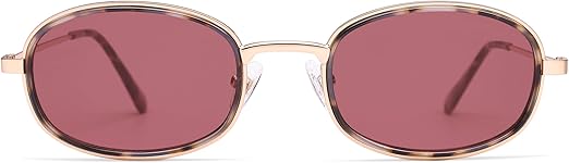 Retro Oval Sunglasses for Women Men Trendy Large Round Y2k Sunnies AP3681