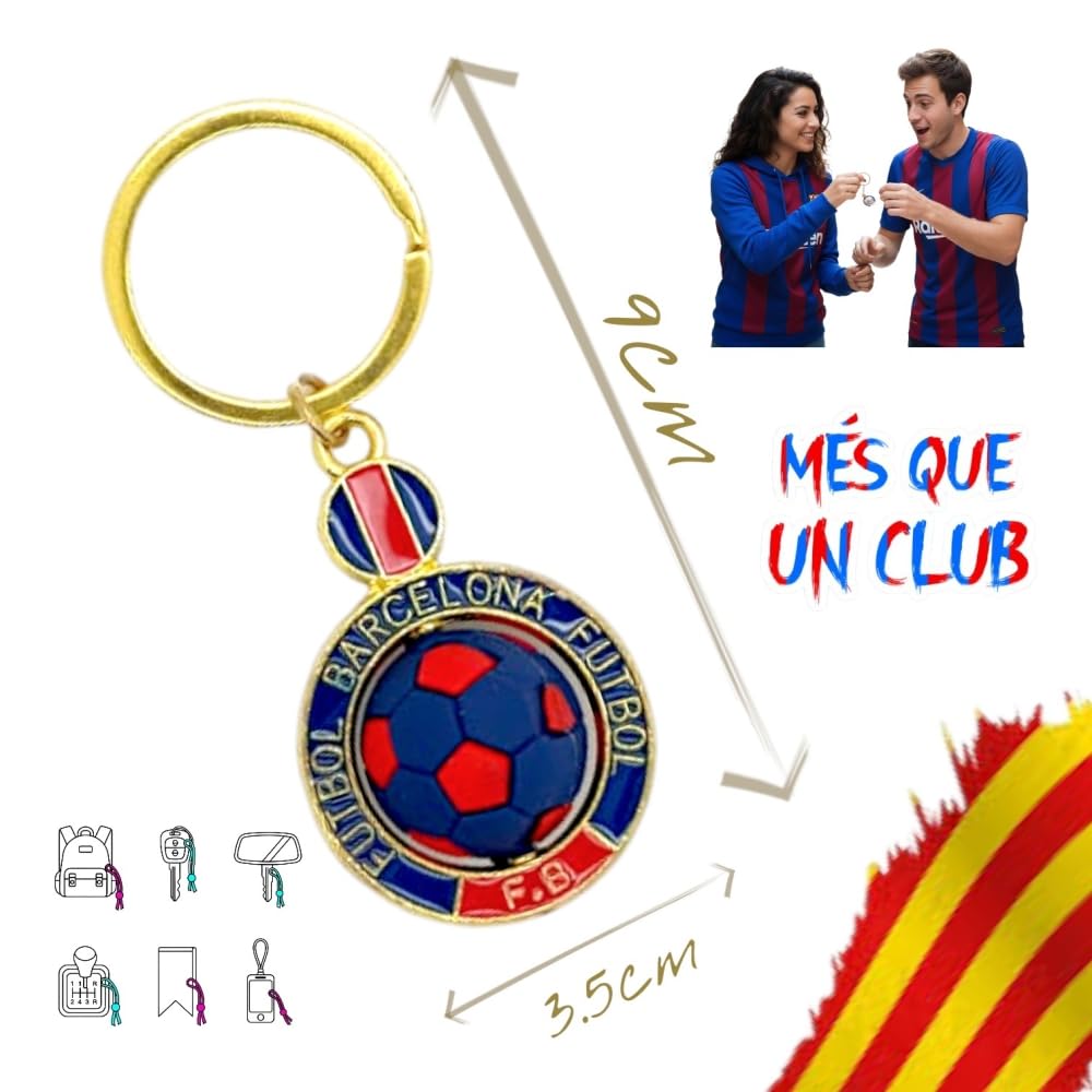 Llavero Barcelona Futbol para hombre regalos moda originales balon llaves coche españa