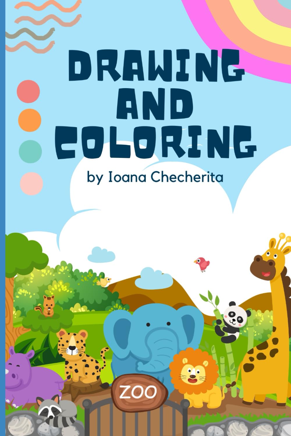 Animal Zoo Drawing and Coloring