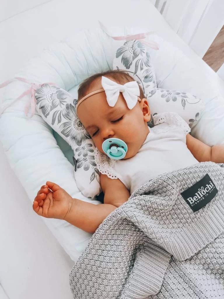 Bellochi Coperta Neonato Copertina Neonato Ospedale in Bambù - Set di Coperta Morbida e Antiallergica per Mamma e Bambino – Grigio