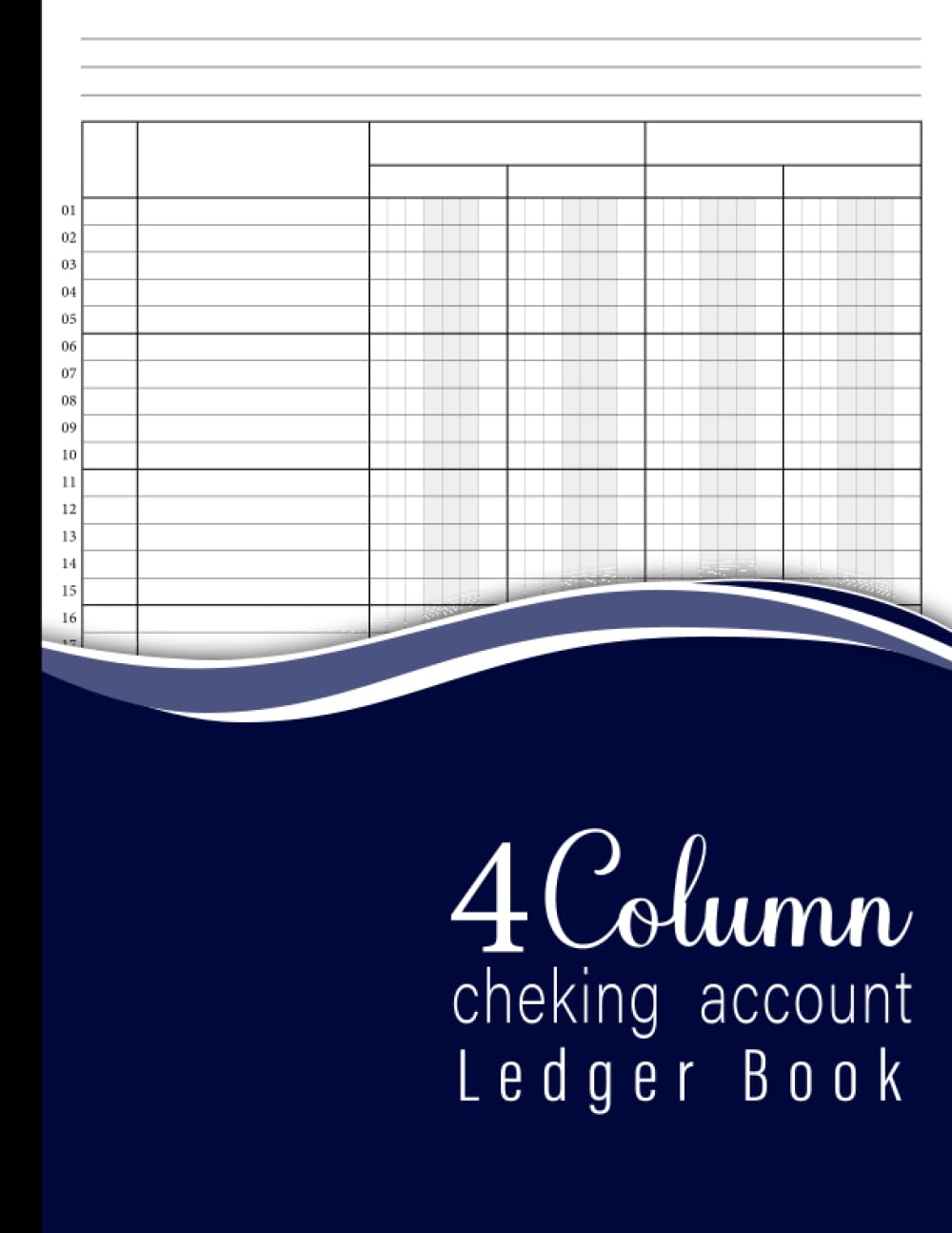 Checking Account: Simple Accounting Ledger for Bookkeeping and Small Business | Large Print Income Expense Account Recorder and Tracker Logbook