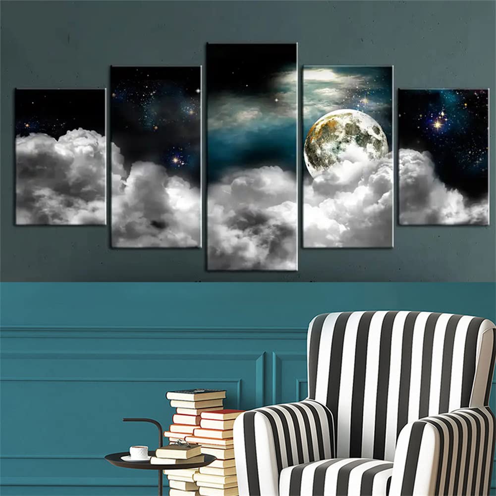 Diamond painting enfant et adulte lune en strass idée cadeau DIY