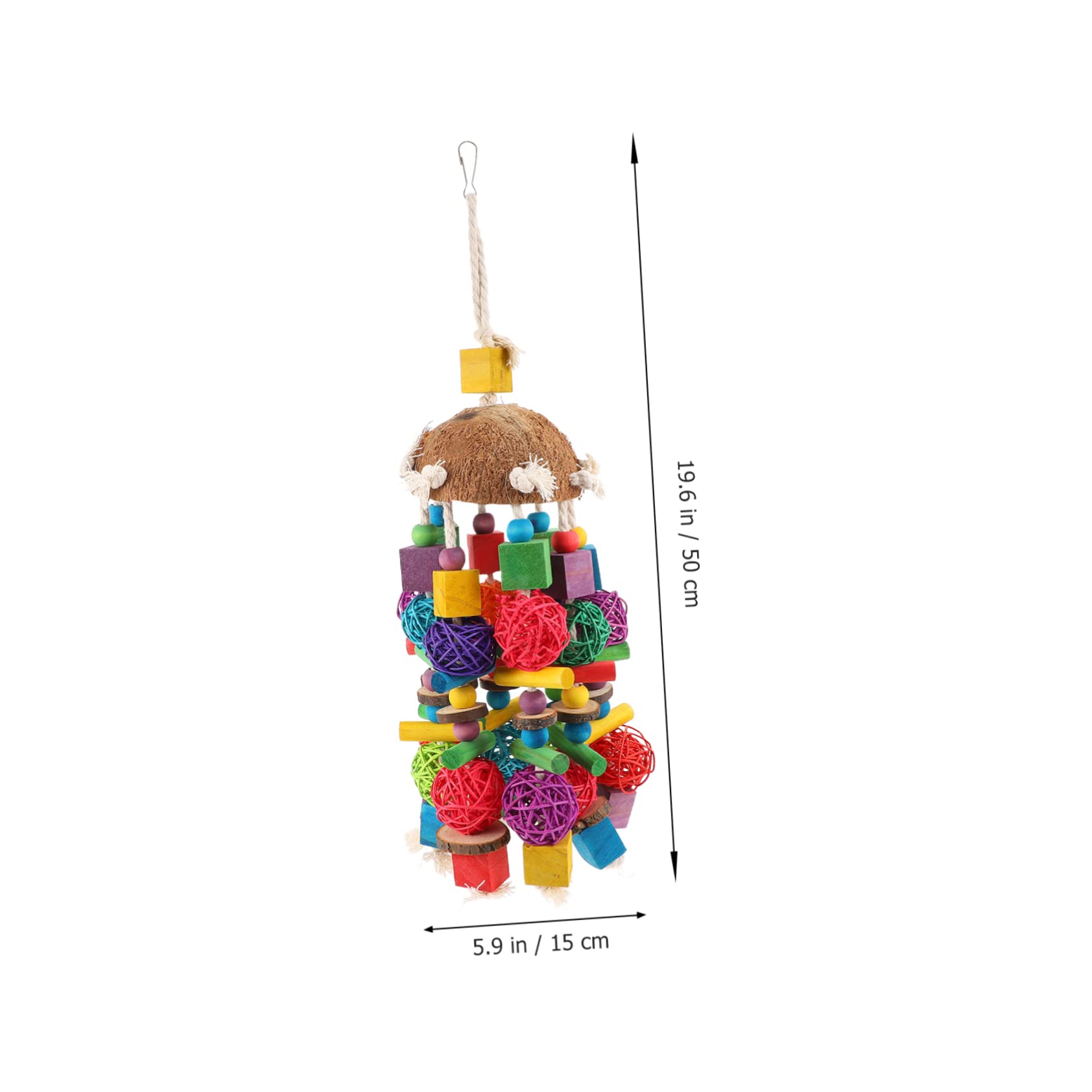 1piezas Juguetes para De Juguete para Masticar Accesorio para Morder Pájaros para Jaula De para Morder Entretenimiento Interactivo para