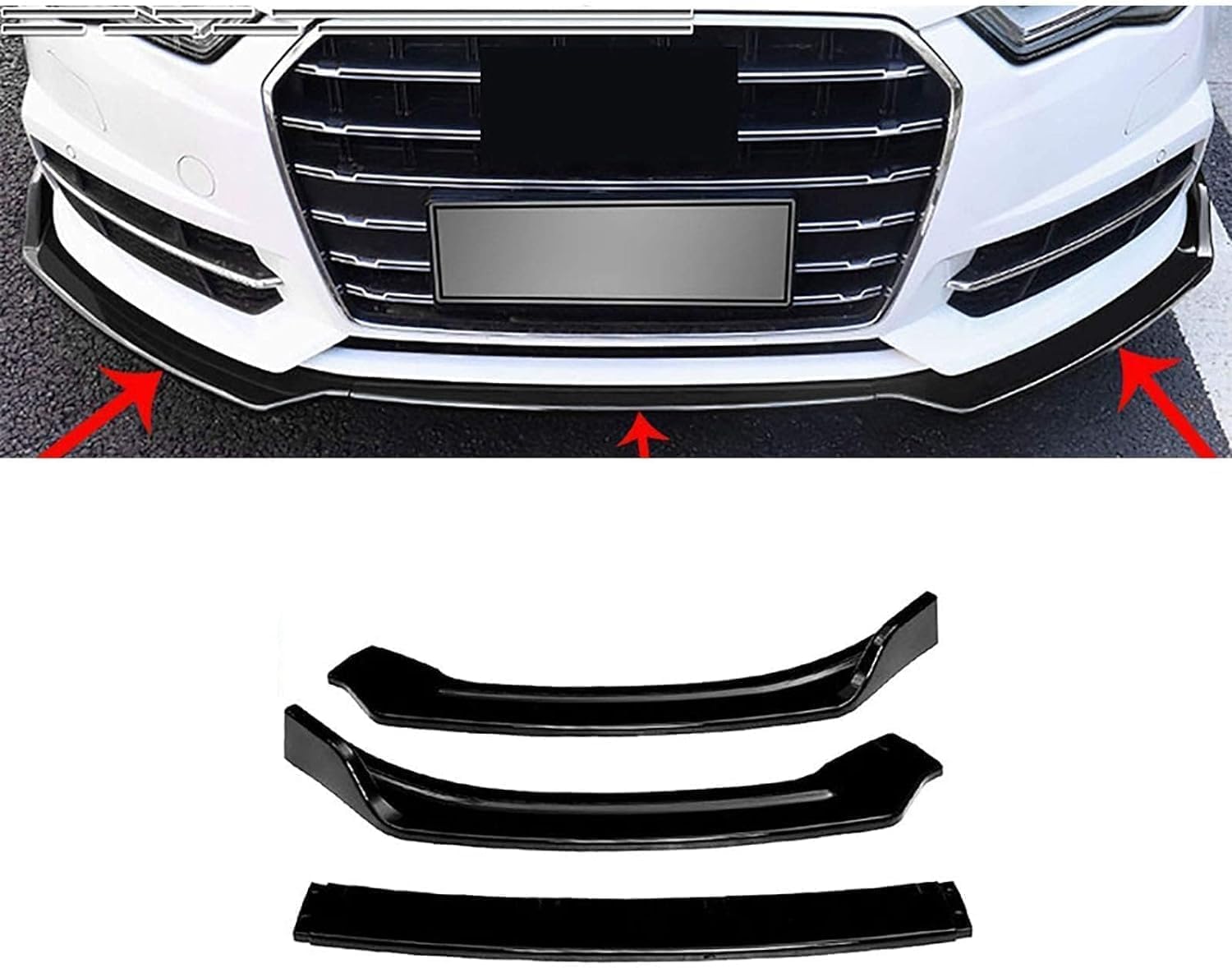 Spoiler lèvre pare-chocs avant Audi A6 S6 C7.5 pour sublimer vos trajets quotidiens