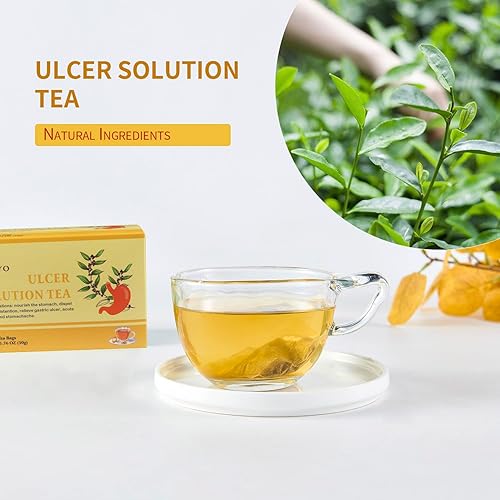 Miniatura 5 de AIHIYO Té de solución para úlceras, calienta el estómago, alivia la gastritis y diversas molestias estomacales, 20 bolsitas de té