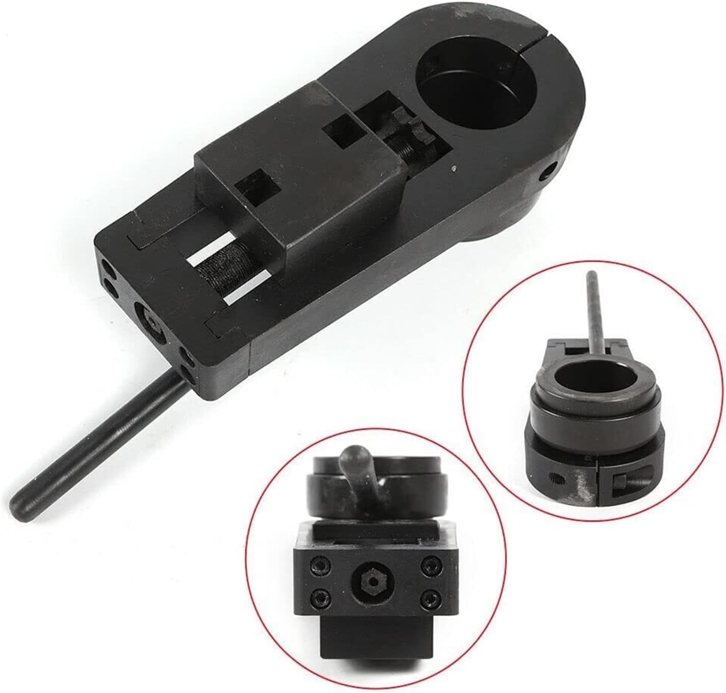 Face Milling Head, Steel Drill Cylinder Accessories, Portable Line Drill Machine Accessories, Functional Part for Automatic Face Milling Feeding (50cm)