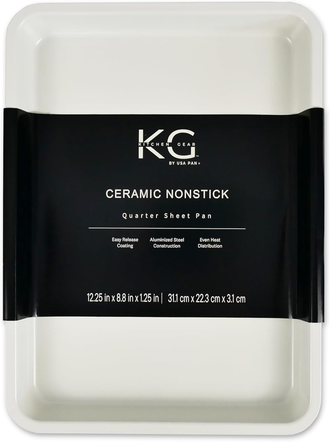 Kitchen Gear by USA Pan Nonstick Ceramic Quarter Sheet Baking Pan - Thumbnail 2