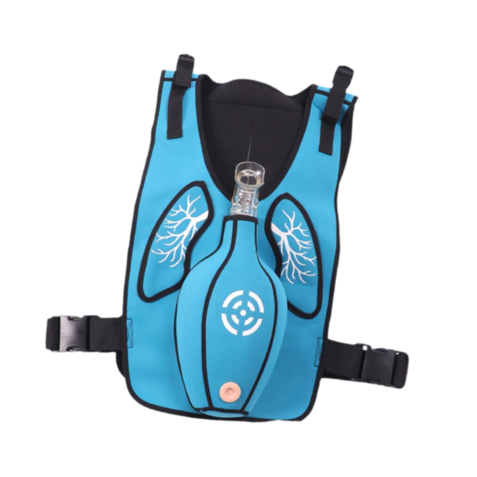 Anti Soffocamento Gilet Heimlich per Addestramento Emergenza Modello Pratica Respiratoria Dispositivi Didattici per Insegnamento Accessori So, Blu per Gli Adulti