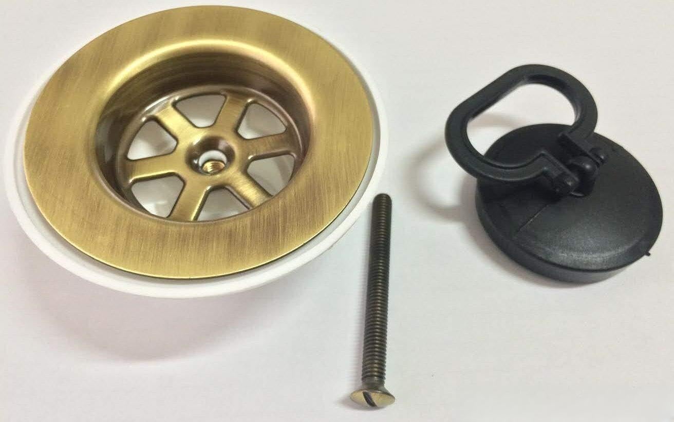 Desagüe gatillo para fregadero con desagüe de 1"? Bronceado - bronce