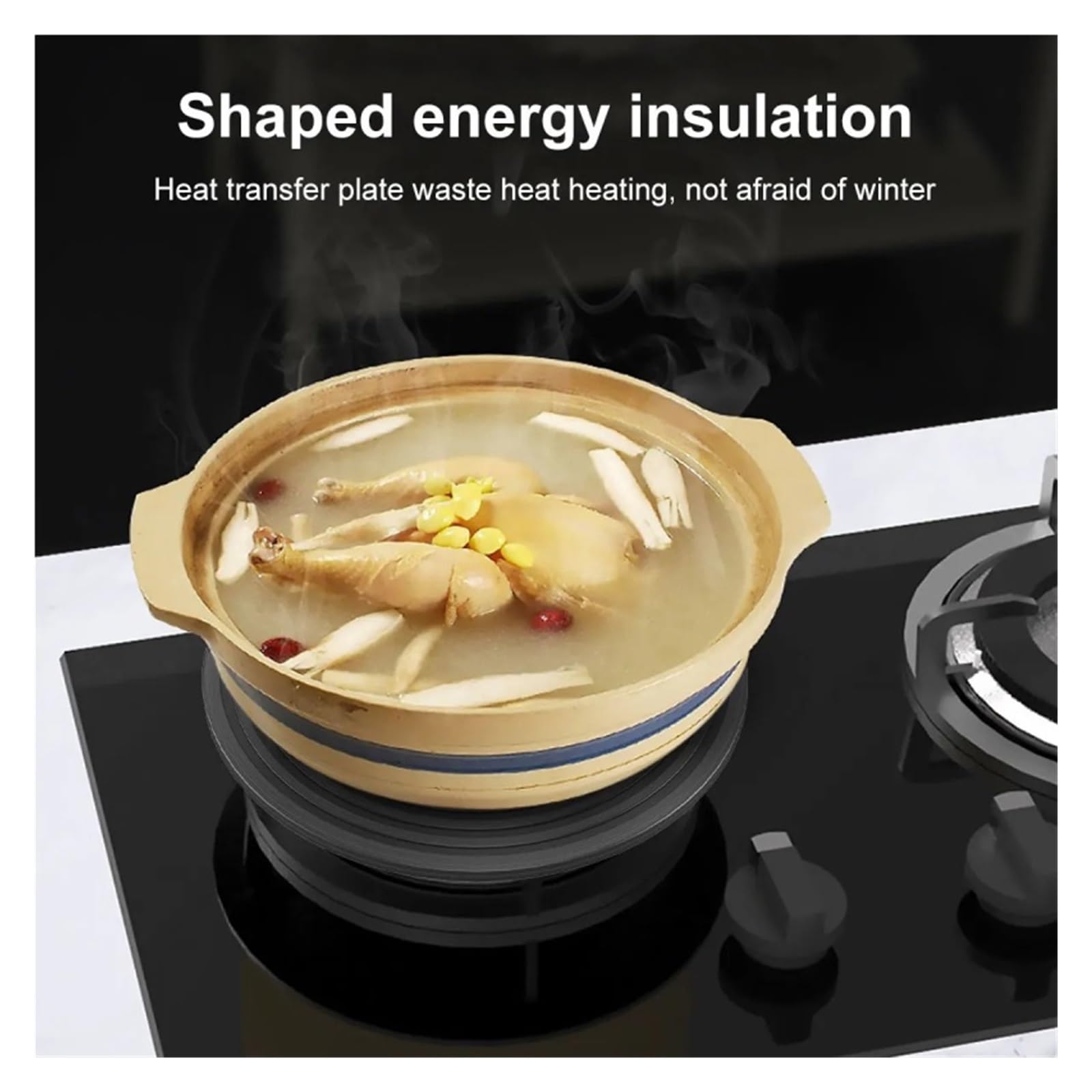 Difusor De Calor De Cocina De 24/28 Cm, Distribuidor Absorbente, Placa De Conducción De Calor, Estufa De Gas De Acero Inoxidable, Accesorio for Estufa De Cocina, Almohadilla Difusora(24cm)