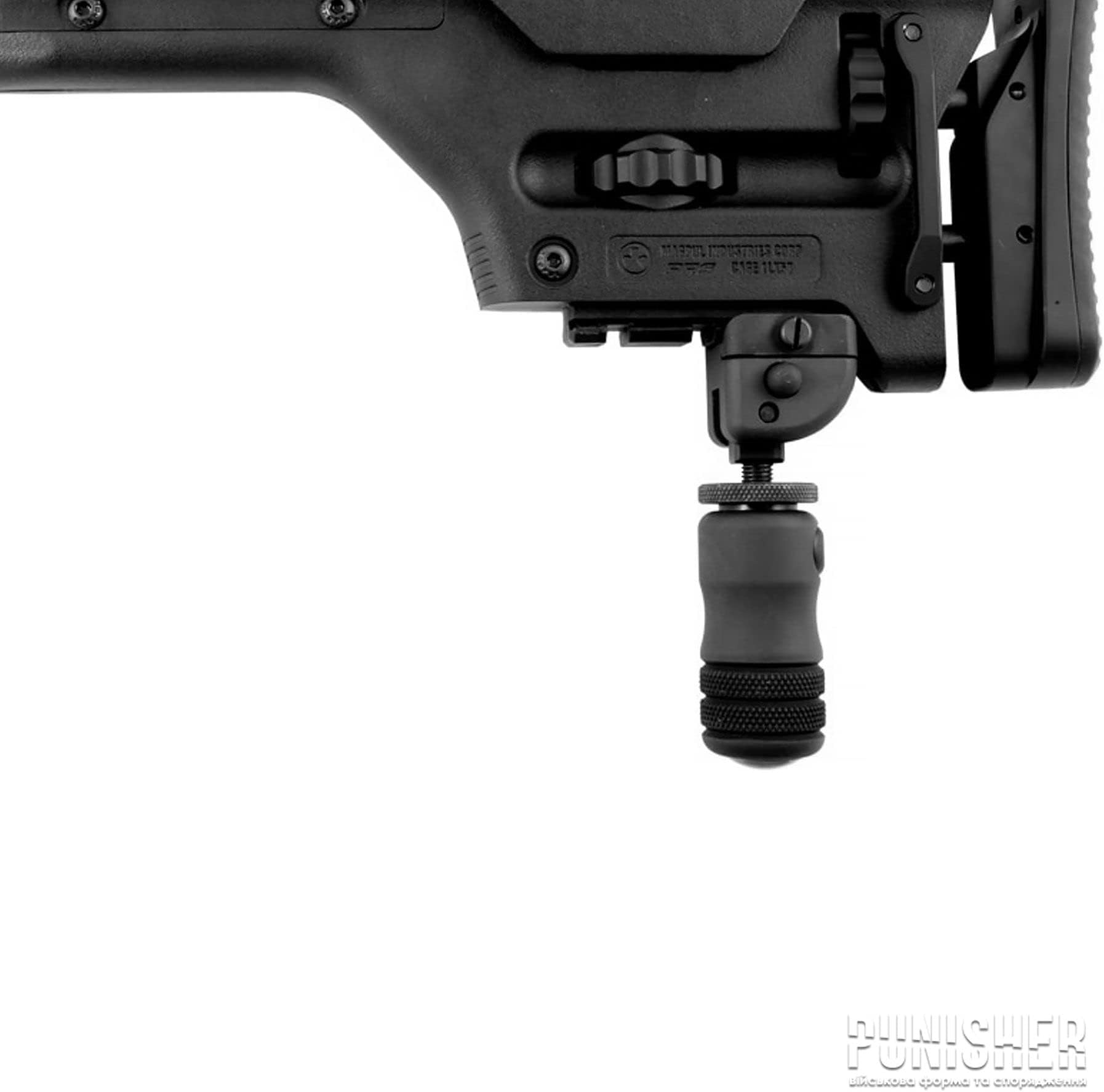 Accu-Shot Precision Rail Monopod-PRM with Quick Knob, Black, 3.75-4.65in, BT12-QK