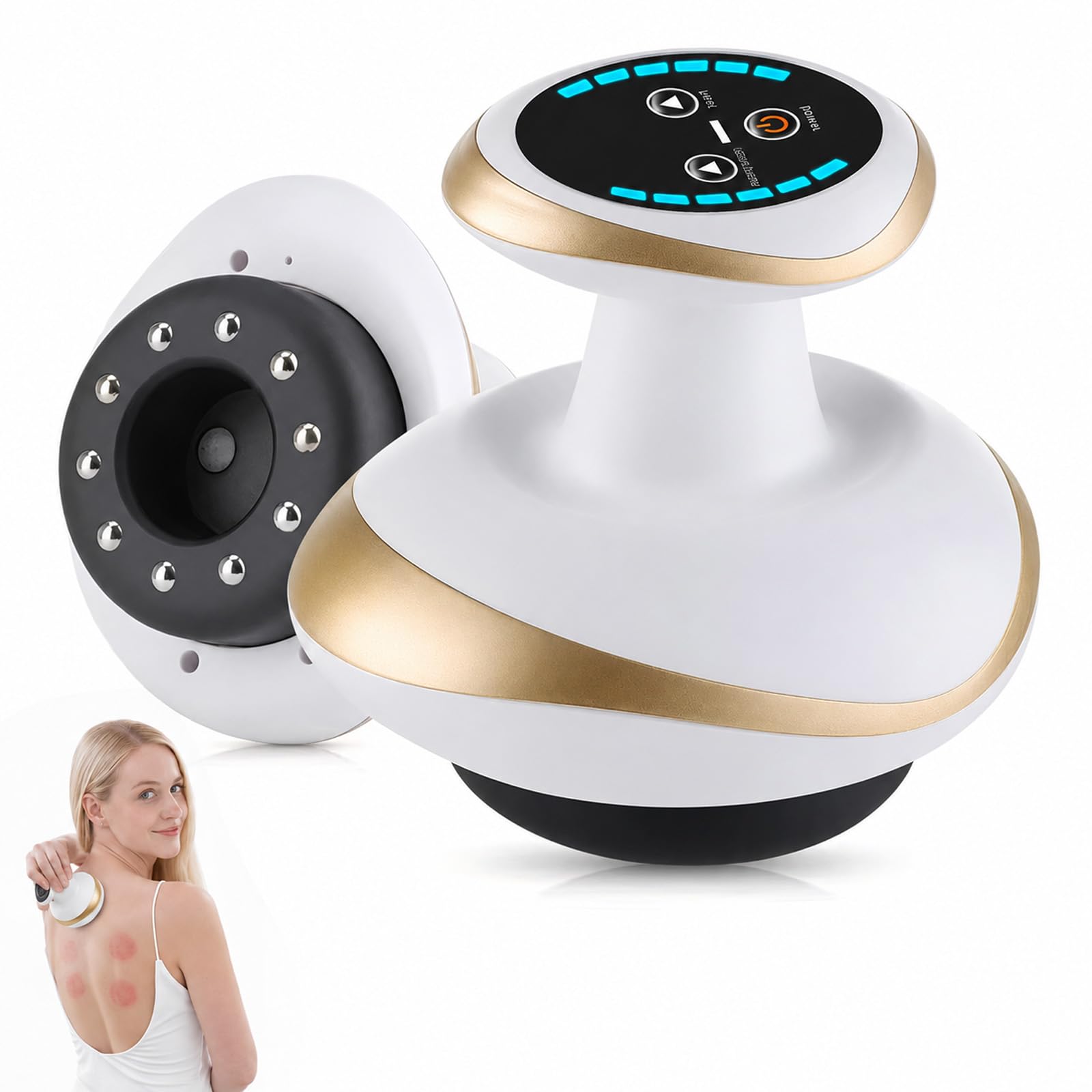 Celluviaa Gerät, Vacuvia Cellulite Massager, Celluviaa Cellulite-Behandlung, 4-in-1 – Vakuum Massagegerät mit Wärmetherapie zur Cellulite-Reduktion