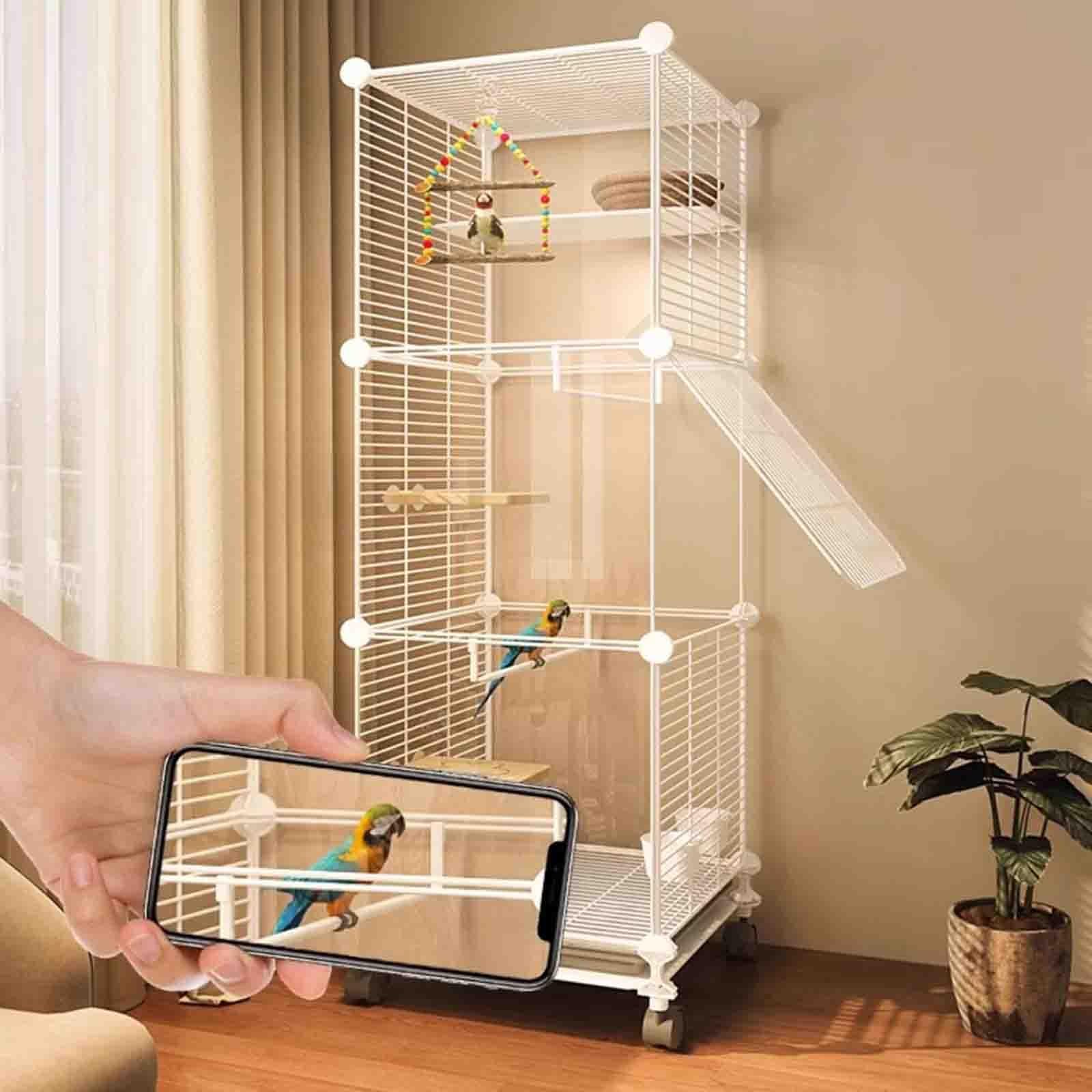 Amazon | 鳥かご、オカメインコ ケージ インコ用鳥かご DIY デザイン