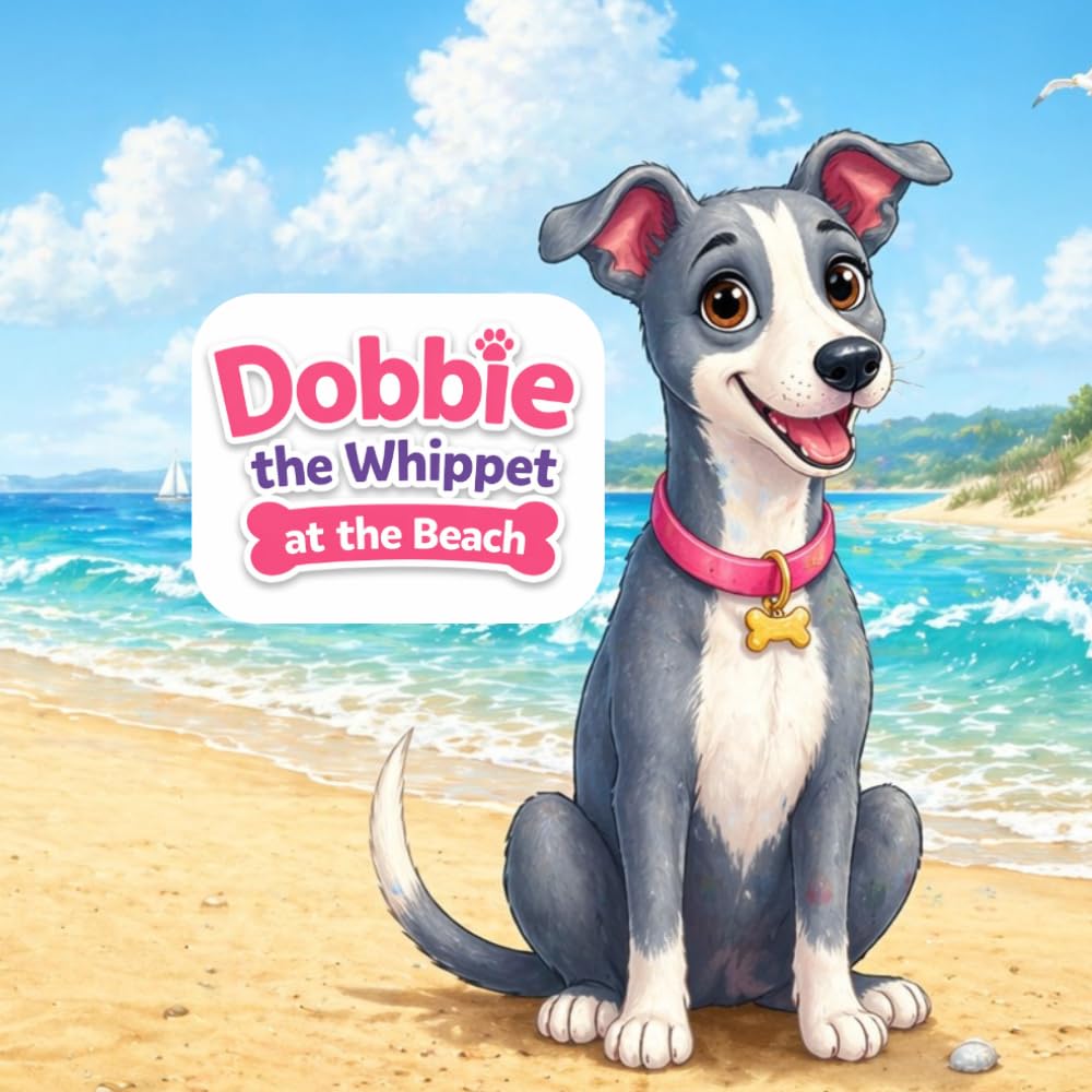 Dobbie the Whippet at the Beach: A Cute and Simple Children’s Story About Being Brave and Trying New Things (Adventures of Dobbie the Whippet)