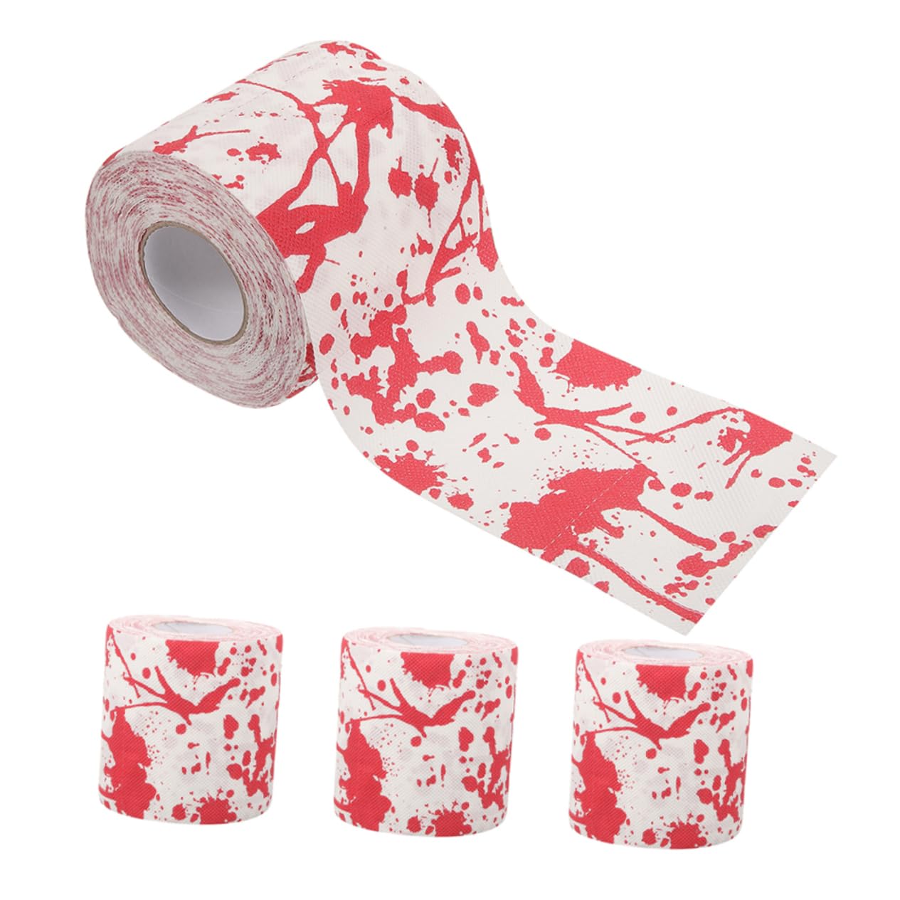 Healvian 20 Rollos Papel Higiénico Halloween con Estampado Mano Sangrienta Decoración Festiva para Baño y Fiesta Papel Absorbente Seguro y Ecológico para Uso Diario y Ambientación