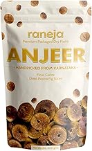 Raneja 100% Natural Pre-mium Quality Dried Figs | 400 g | Anjeer | Rich Source of Calcium & Fibre | Source of Iron, Naturally | Low in Fat | Healthy Snack | Good For Weight Loss | Festive Gifting