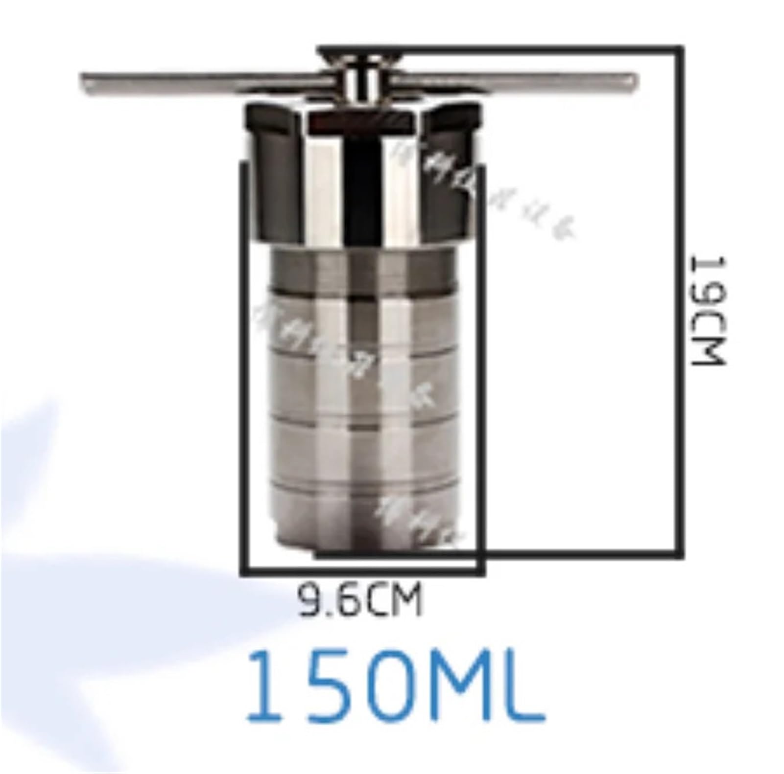 Hydrothermal Synthesis Reactor Stainless Steel high-Temperature and high-Pressure Reactor Digestion Tank 150ML(150ML PTFE Lining)