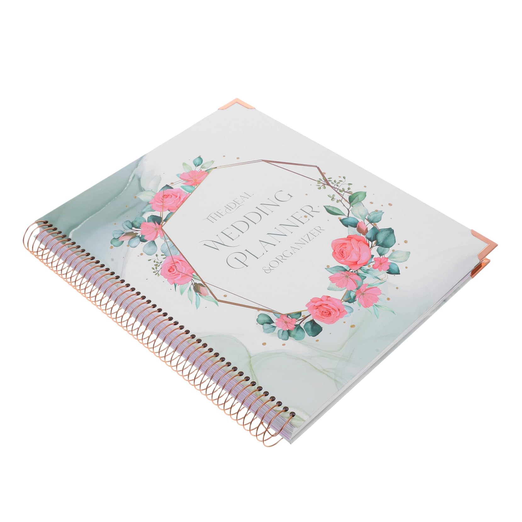 Angoily Hochzeitsplaner Buch aus Papier für Verlobung und Hochzeit Budgetplanung Detaillierter Zeitplan Notizbuch Design für Planung