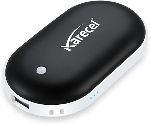 Karecel Calentadores de manos recargables, calentador de manos eléctrico de 5200 mAh, calentador de manos reutilizable Powerbank, calentador de