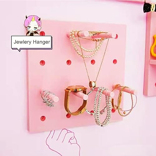 Miniatura 2 de Juego de estantes con ganchos, pequeños estantes flotantes de plástico para escritorio, oficina, baño, entrada y cocina, sin taladrar