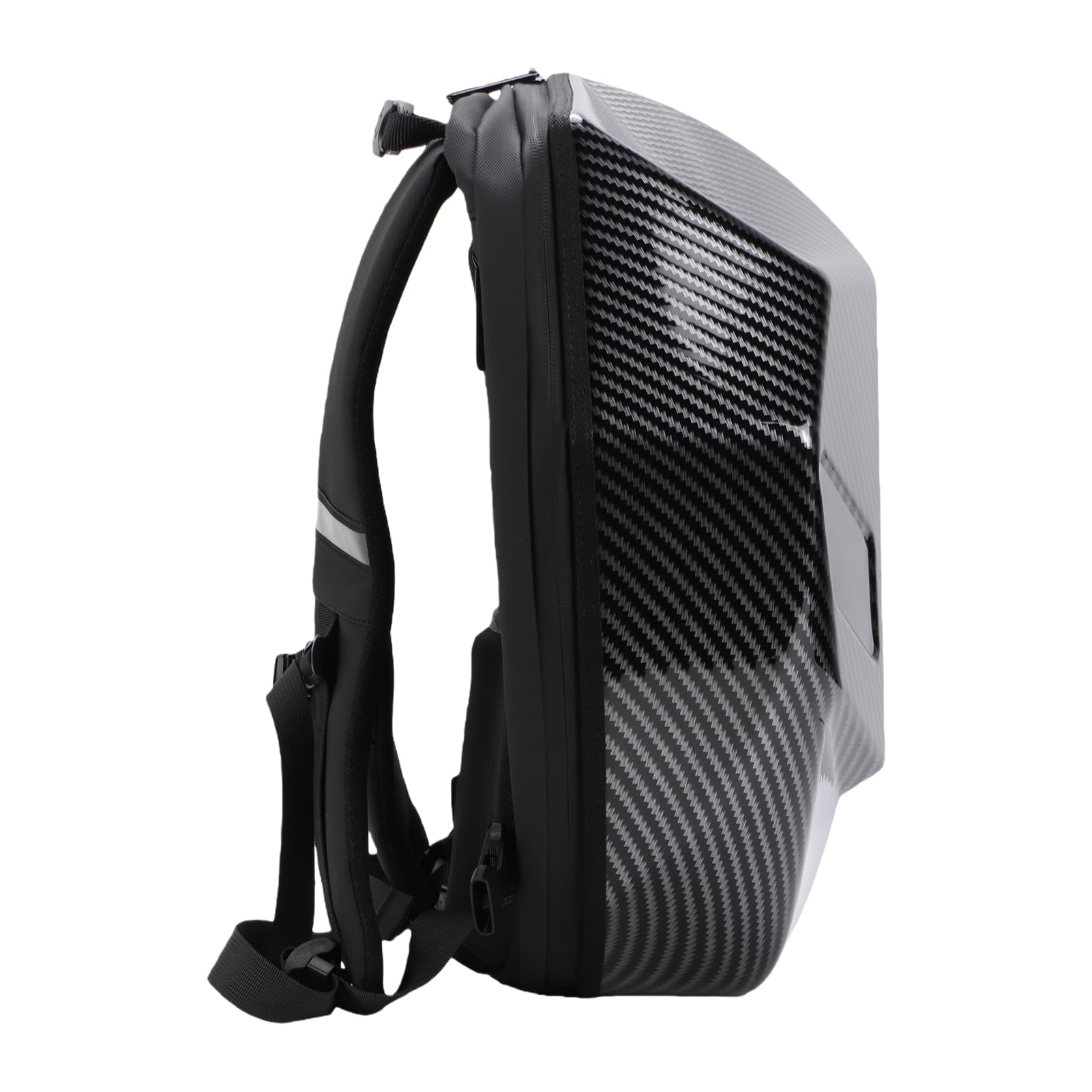 FTVOGUE Zaino da Moto a LED con Schermo Programmabile in Fibra di Carbonio