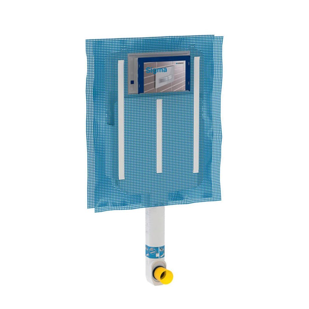Cassetta Scarico WC Incasso Geberit Per Muratura (WC A Pavimento) - Doppio Scarico Regolabile (6/3 L) - INCLUSA Placca Di Comando Doppio Tasto Cromata